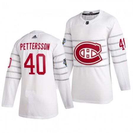 Män NHL Vancouver Canucks Tröjor Elias Pettersson 40 Vit Adidas 2020 All-Star Authentic